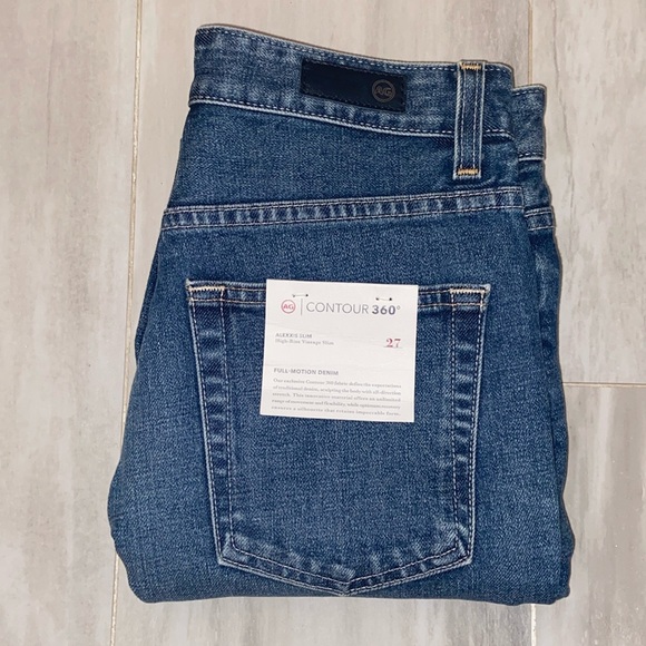 AG Adriano Goldschmied Alexxis High Rise Slim, Mexico, 27x29, NWT, $225 MSRP - Picture 4 of 14